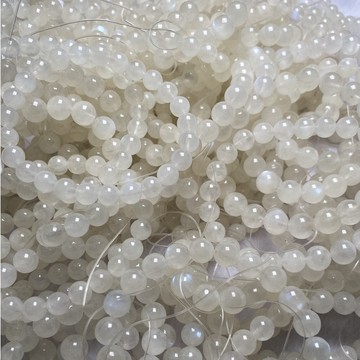 【Rich手作】4A奶油體 月光石 手鍊 手珠 現貨在台 水晶手珠 水晶 白色水晶