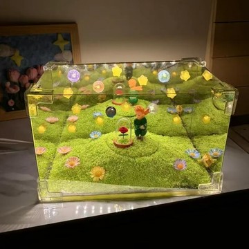 心動販賣機💞小王子旋轉魔方小夜燈手工diy材料包送女生男生情侶禮物交換禮物