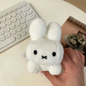 臺灣出貨💥韓版趴趴兔毛絨玩偶掛件可愛卡通女生毛絨玩偶公仔包包掛飾