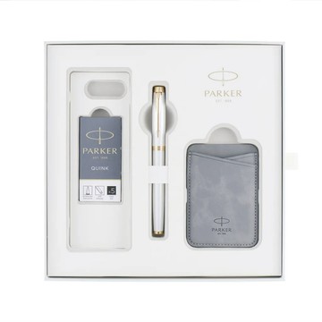 PARKER PARKER 派克 IM金屬系列 限量版 珠光白 鋼筆啟程禮盒