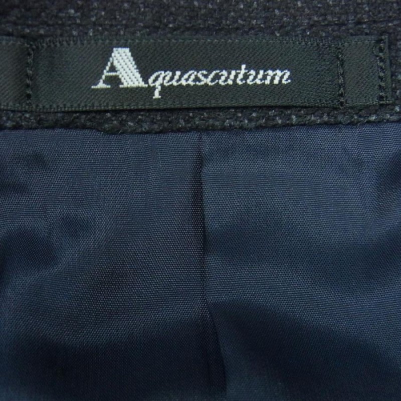 Aquascutum アクアスキュータム 6406400 96AB5 シルク混ウール 2B