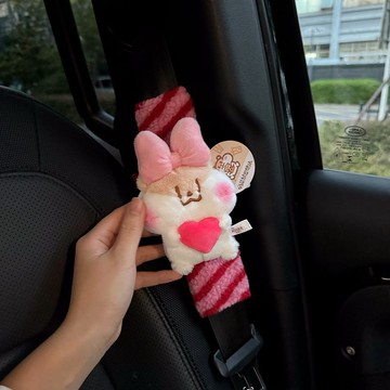 安全帶護套🎀 奶茶鼠的想法原創定制汽車安全帶護肩套女生新車禮物可愛裝飾