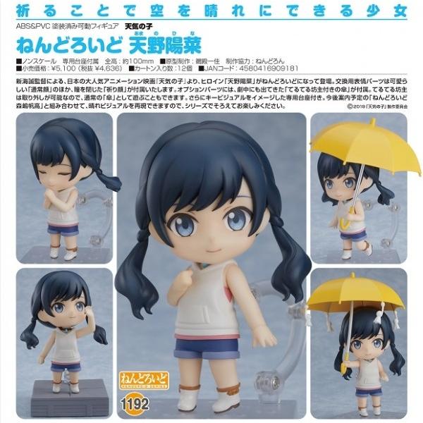 Amazon.co.jp: ねんどろいど 天気の子 天野陽菜 ノンスケール