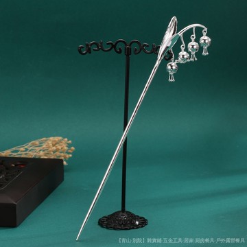 可開發票✨鈴蘭純銀流蘇髮簪古風旂袍漢服步搖頭飾髮飾珍珠簪子簡約盤髮禮物 #免運