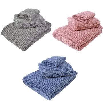 【MORINO】MIT石墨烯超細纖維毛浴方巾3入組 質感灰