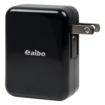 aibo QC3.0 5V/9V/12V 雙USB勁速快充器 支援Type-C充電  黑色  1個