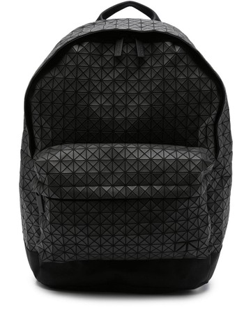 Bao Bao Issey Miyake - Daypack geometric-panelled backpack - men - Cotton/Polyurethane/Nylon - One Size - Black