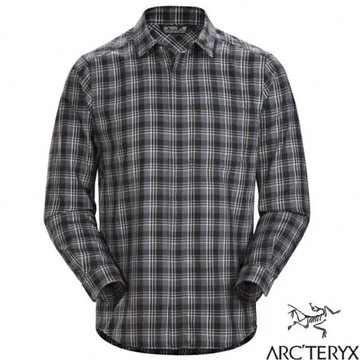 【加拿大 ARCTERYX 始祖鳥】男款 Bernal 輕量透氣長袖抗臭快乾襯衫/28967 形變像素灰