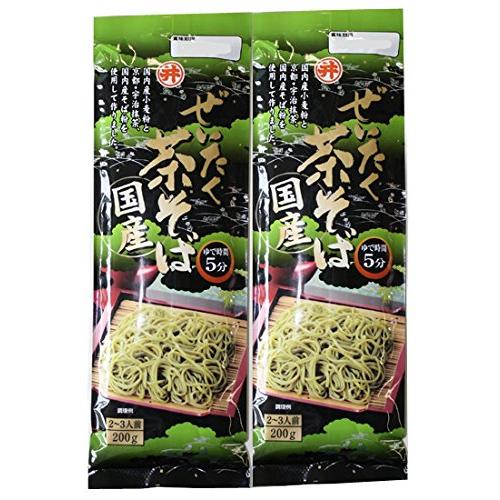 東亜食品 ぜいたく茶そば(国産) 200g×2袋