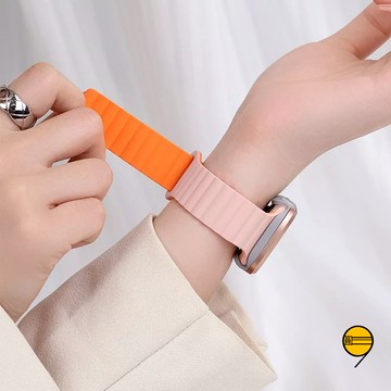 磁吸穿扣錶帶+鋁合金錶殼套裝 適用 Apple Watch 11 10 9 8 7 6 SE蘋果錶帶 46mm 42mm