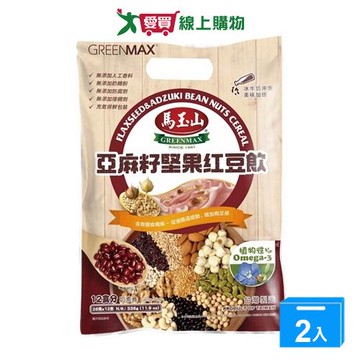馬玉山亞麻籽堅果紅豆飲28G*12【兩入組】【愛買】