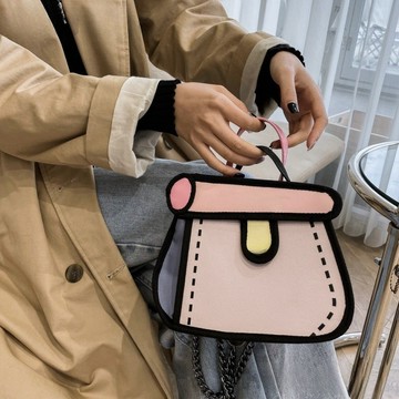 個性二次元女包 漫畫蛋糕寶 斜背包女 斜背包 動漫2D手提包 JK製服包包女 日係斜跨包