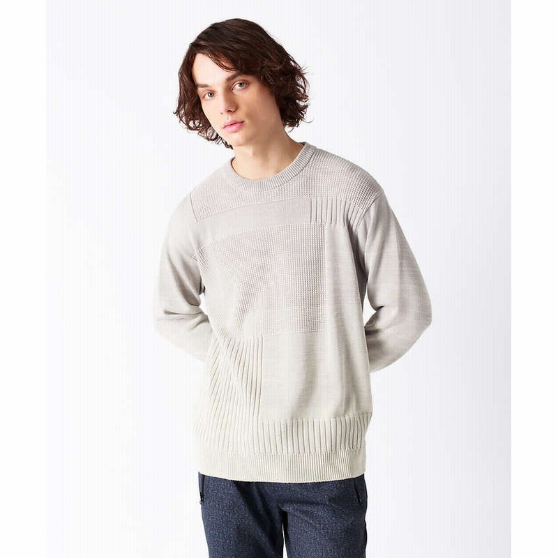 Abahouse グラデーション プルオーバーニット メンズ オフホワイト 通販 Lineポイント最大get Lineショッピング