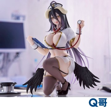 TAITO 代理版 Overlord Desktop Cute Figure 雅兒貝德 護士 Ver. 公仔 景品 Q哥