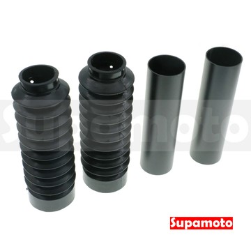 -Supamoto- 前叉防塵套—C (黑化/上管/41mm/短版/前避震/橡皮套/復古/鋁合金/檔車/改裝/通用)