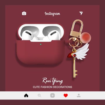 美少女魔法杖Airpods pro保護套airpodspro蘋果無線藍牙耳機套airpod3套三代ipods硅膠可愛airpod潮por卡通殼