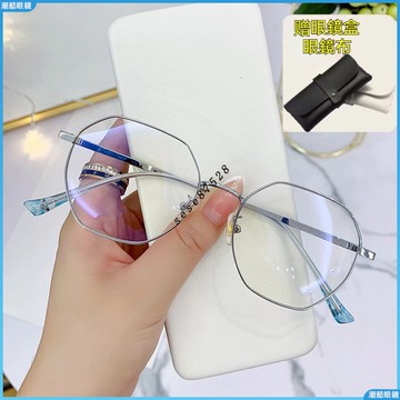 👓近視眼鏡👓多邊形近視眼鏡 男時尚近視眼鏡 八角形金屬框近視眼鏡 學生成品近視眼鏡 百搭近視眼鏡 度數眼鏡 近視鏡