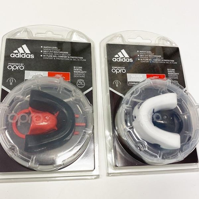 アディダススポーツ用マウスピースOPRO SILVER GEN4（シルバーロゴ） adidas martial arts オープロ マウスガード 野球  サッカー バスケット ラグビー LINEショッピング