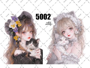 original sticker no.5002 人物貼紙 原創貼紙 原創人物貼紙 裝飾貼紙 cotton melody