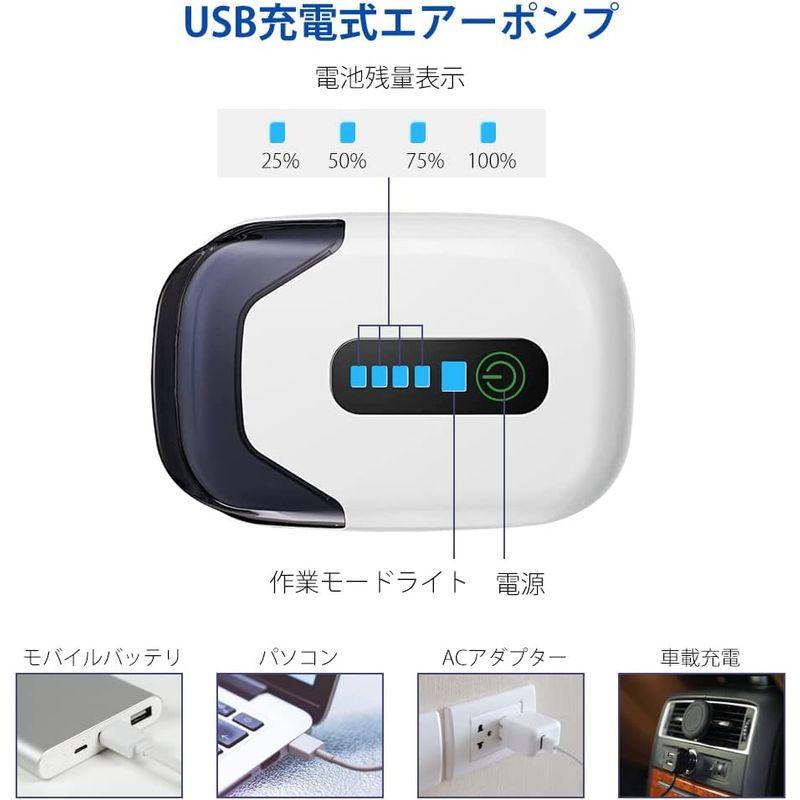 ポンプ エアーポンプ 小型ウォーターポンプ 一体化 充電式 LEDランプ付き ZenCT ３モード 水などのくみ上げ・排水に！ 釣り 水槽  活かし輸送などに キャンプ 車中泊 CT059