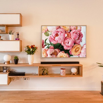 粉紅牡丹與玫瑰 - 花卉掛畫/新年花卉裝飾掛畫/插花攝影/客廳掛畫