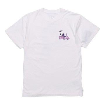 Nike Printing Skateboard Short Sleeve White