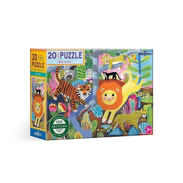 eeBoo 20片拼圖 - 大貓咪 BIG CATS 20 Piece Puzzle