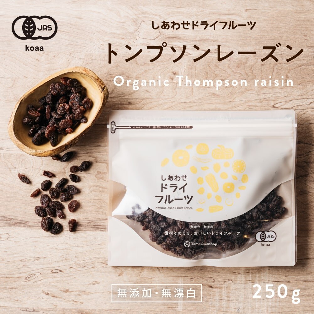 房干しトンプソンレーズン(250g アメリカ産)無添加 ノンオイル 砂糖 着色料不使用 ドライフルーツ ドライレーズン