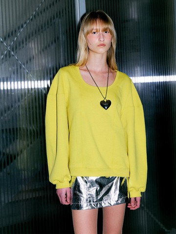 Curved Sleeve MTM Sweatshirt [GREEN]