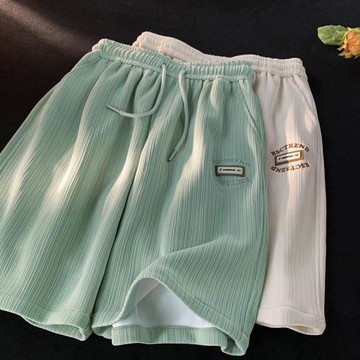 休閑短褲男夏季薄款五分褲男士速干運動褲美式寬松籃球褲休閑中褲