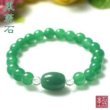 【金石工坊】圓潤平安天然東菱手鍊