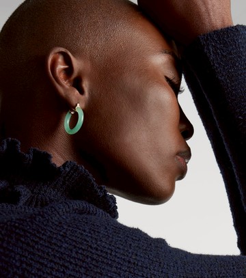 Mateo 14kt gold (585/1000) earrings with jade