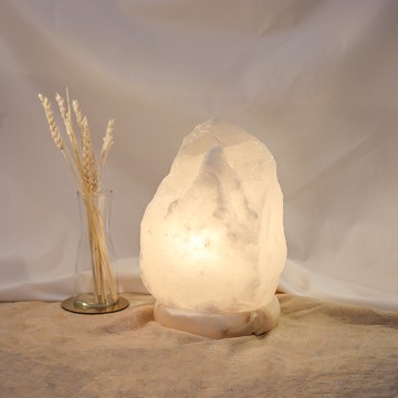【象山第一站】頂級冰晶白鹽燈(玉座) | 多尺寸