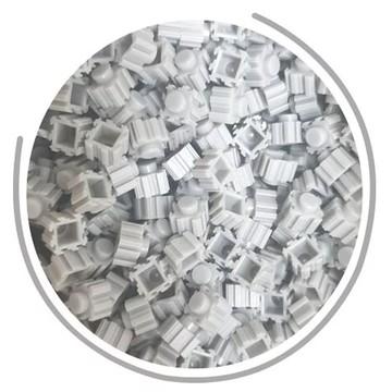 꾹꾹블럭 - 韓國咕咕拼豆補充包(400顆)-#08淺灰