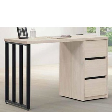 AS雅司-彭絲鐵側板4尺書桌-121.2*56.4*80.4cm