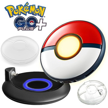Pokemon GO Plus +寶可夢睡眠精靈球+專用充電座+精靈球果凍套+水晶殼