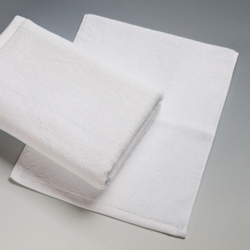 台灣製毛巾 厚款白方巾 12條 33x34cm 五星飯店選用 星級餐廳使用 達興織造