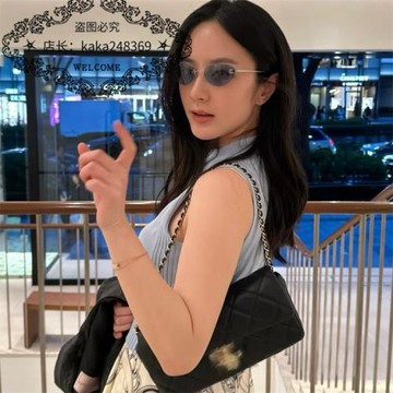 小香家貓眼無框墨鏡男歐美ins網紅女明星同款金屬太陽眼鏡ch4003