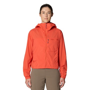 Mountain Hardwear Wind Veil Hooded Jacket W 輕量防風連帽外套 樣貌紅 女款 #2146771