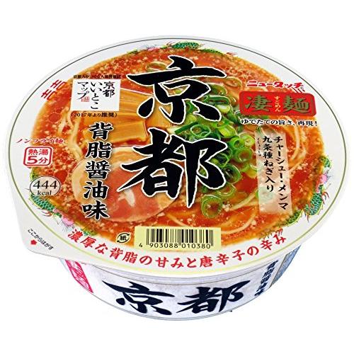 ニュータッチ 凄麺京都 背脂醤油味 124g×12個