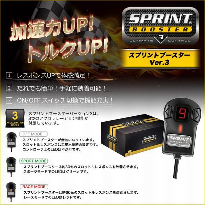 FIAT フィアット 500 1.2_スポーツ ツインエアスポーツプラス SPRINT BOOSTER スプリントブースター スロットルコントローラー  Ver.3 | LINEショッピング