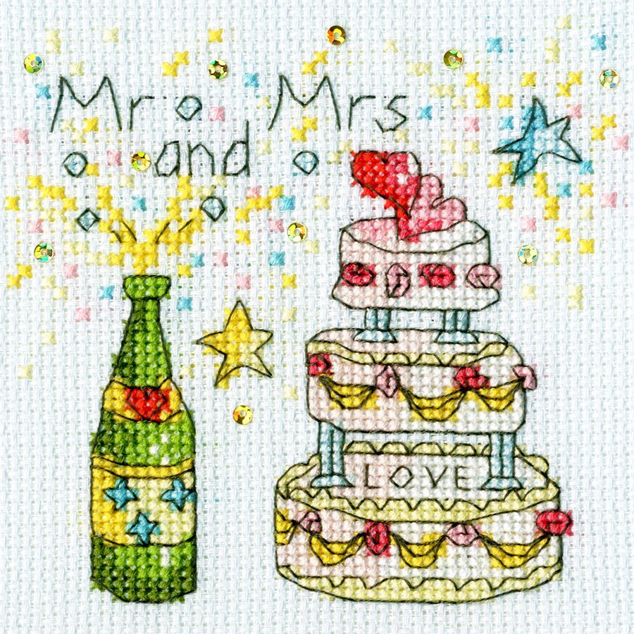 Bothy Threads クロスステッチ刺繍キット "Greeting Card Cheers" XGC7 (チアーズ) ボシースレッズ 