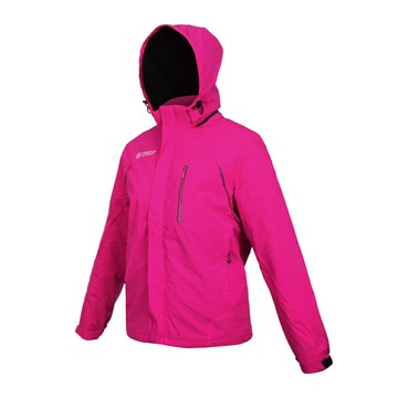 FIRESTAR 女拆帽防風外套(搖粒絨)(連帽外套 保暖 刷毛 防潑水 炫彩反光「JL167-46」≡排汗專家≡