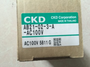 喜開理CKD電磁閥AB21-02-3-A-DC24V AC100V  AB21-02-3-A-AC220V