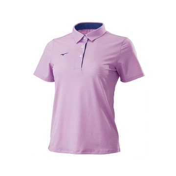 MIZUNO 美津濃 上衣 女款 短袖上衣 運動 紫 32TAB21668