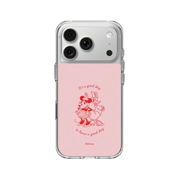 iPhone 18 Pro Clear Case（相機按鈕） 透明 - 迪士尼-米奇 Mickey - 米妮與黛西 - It's a good day