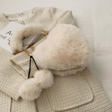 側背包 毛絨包包女秋冬新款單肩包可愛毛毛包爆款洋氣毛茸茸斜挎包 全館免運