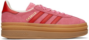 adidas Kids 粉色 Gazelle Bold 儿童运动鞋
