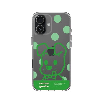 iPhone 17 Clear Case（相機按鈕） 透明 - OSAMU GOODS - 大圓點系列-Dog