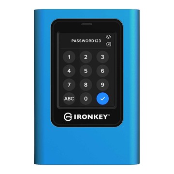 Kingston 金士頓 IronKey Vault Privacy 80 外接固態硬碟 IKVP80ES/3840G  藍色  3.84TB
